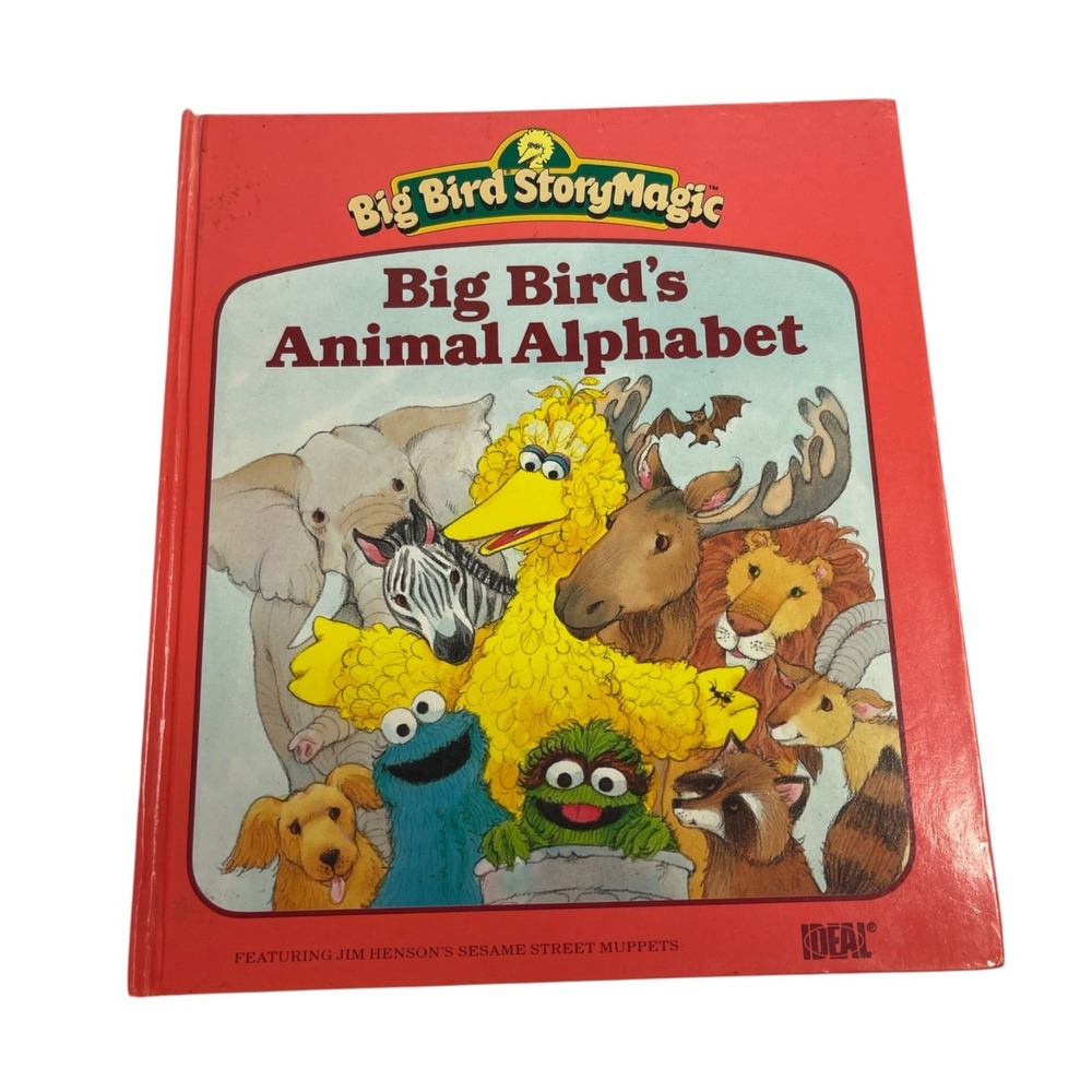Sesame Street Big Bird Story Magic Book Cassette Animal Alphabet Ideal